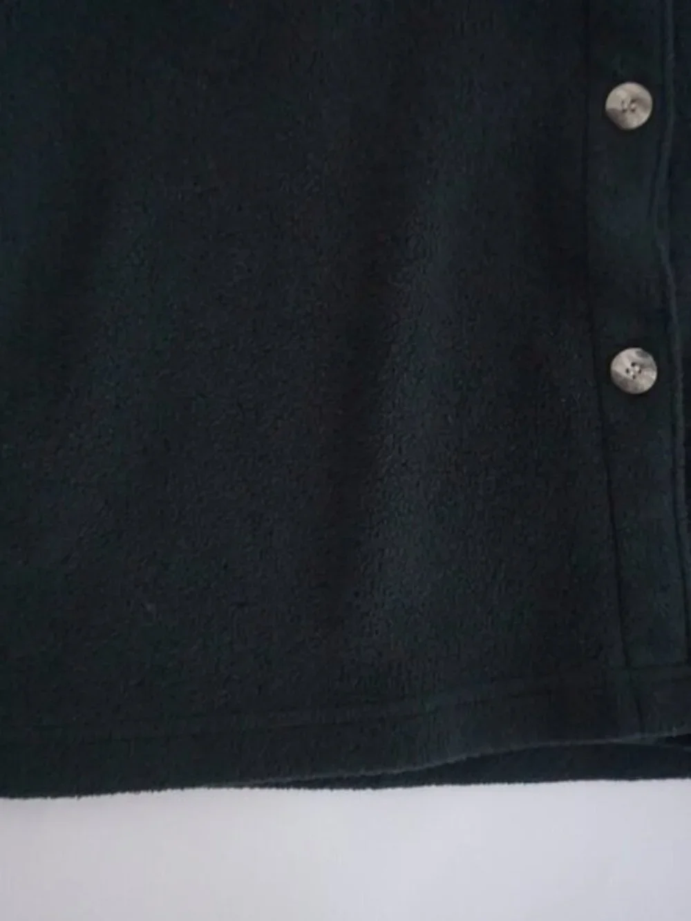 Vintage '90S Cherokee Hunter Green Embroidered Feathers Button Up Shacket S - Picture 8 of 10
